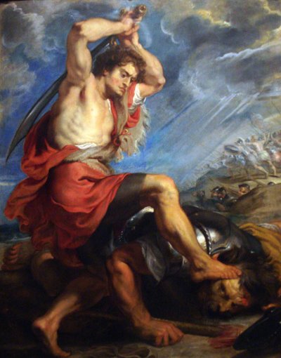 David tötet Goliath von Peter Paul Rubens